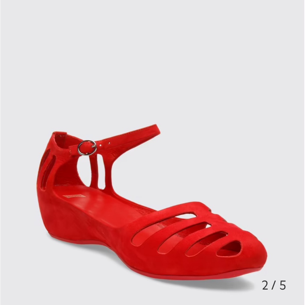Camper size 40 red leather sandels